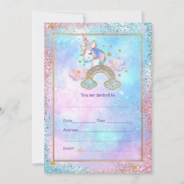 ユニコーンの招待状を記入してください 招待状