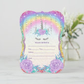 ユニコーンの招待状を記入 招待状 (スタンド正面)