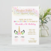 ユニコーンの招待状 | レインボー ゴールド 招待状 (スタンド正面)