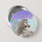 ユニコーンの日、美しいユニコーン 缶バッジ (正面&裏面)
