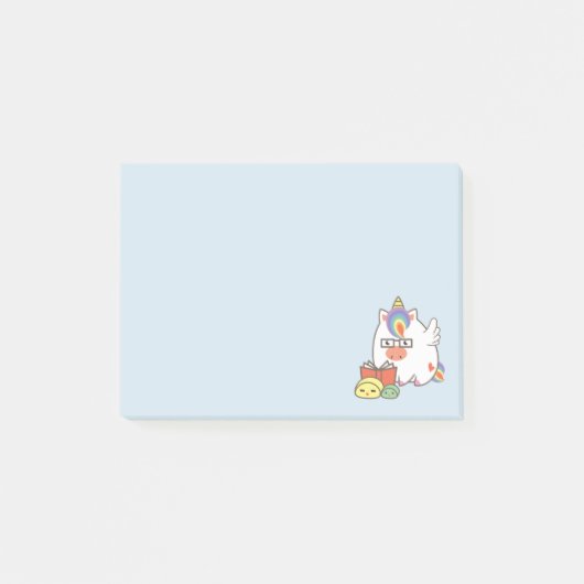ユニコーンの本の虫 ポストイット (正面)