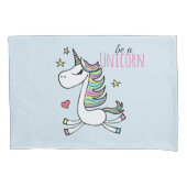 ユニコーンの枕独身の箱、標準サイズ 枕カバー (正面)