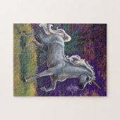 ユニコーンの林間の空地 ジグソーパズル (横)
