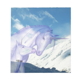 ユニコーンの母親とフォアール ノートパッド