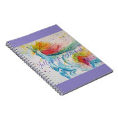 ユニコーンの水彩画 夢のノートブック ノートブック (右側)