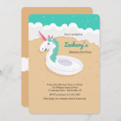 ユニコーンの浮遊物の招待状 招待状 (正面/裏面)