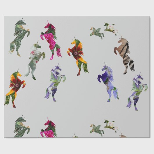 ユニコーンの無光沢の包装紙、xの30 6つのft ラッピングペーパー (フラット)