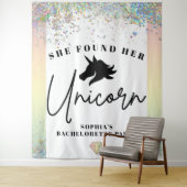 ユニコーンの特別な花嫁パーティーの背景 タペストリー (インサイチュ)