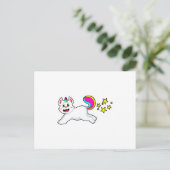 ユニコーンの猫 ポストカード (スタンド正面)