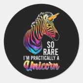 ユニコーンの珍しい病気の戦士の珍しい病気の倉庫群 ラウンドシール (正面)