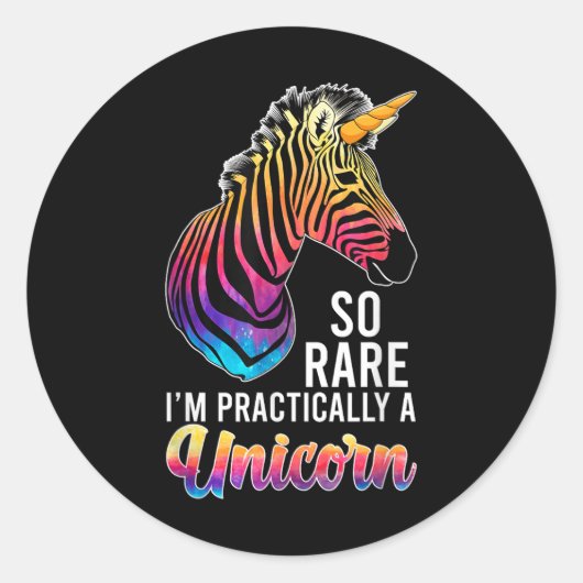 ユニコーンの珍しい病気の戦士の珍しい病気の倉庫群 ラウンドシール (正面)