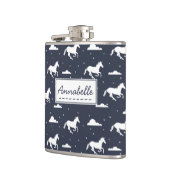 ユニコーンの真夜中の空パターン フラスク (左)