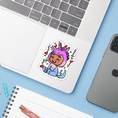 ユニコーンの着せ替えステッカー シール (ノートパソコンとiPhone)