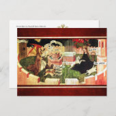 ユニコーンの神秘的な狩りとしての受胎告知 ポストカード (正面/裏面)