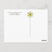 ユニコーンの神秘的な狩りとしての受胎告知 ポストカード (裏面)