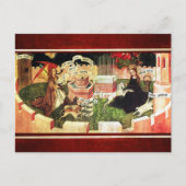 ユニコーンの神秘的な狩りとしての受胎告知 ポストカード (正面)