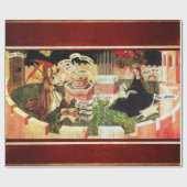 ユニコーンの神秘的な狩りとしての受胎告知 ラッピングペーパー (フラット)