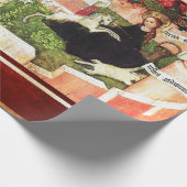 ユニコーンの神秘的な狩りとしての受胎告知 ラッピングペーパー (角)