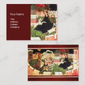 ユニコーンの神秘的な狩りとしての受胎告知 名刺 (正面/裏面)