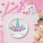 ユニコーンの紙皿、ユニコーンのパーティーのプレート ペーパープレート (パーティー)