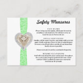 ユニコーンの緑のレースの安全対策 エンクロージャーカード (正面)