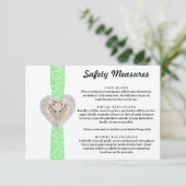 ユニコーンの緑のレースの安全対策 エンクロージャーカード (スタンド正面)