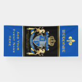 ユニコーンの腕章を青い紋章にする 横断幕 (横)