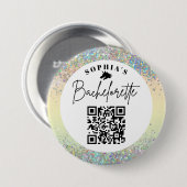 ユニコーンの花嫁のためのQRコードドリンク 缶バッジ (正面&裏面)