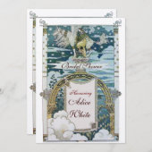 ユニコーンの花嫁の歓迎会 招待状 (正面/裏面)