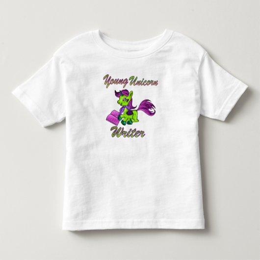 ユニコーンの若手作家 トドラーTシャツ (正面)