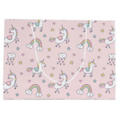 ユニコーンの落書き ラージペーパーバッグ (裏面)