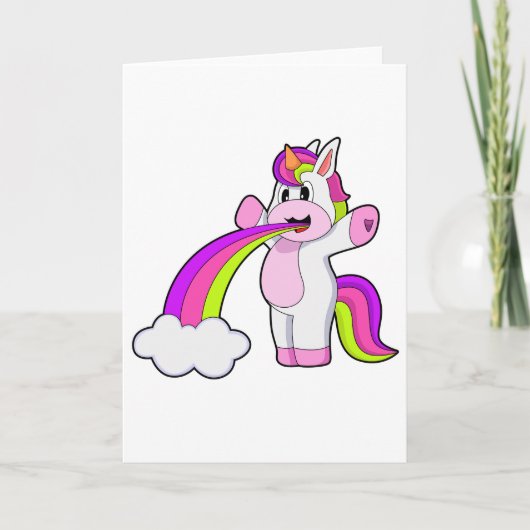 ユニコーンの虹の雲 カード (正面)