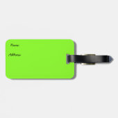 ユニコーンの虹の髪の黒い荷物タグ ラゲッジタグ (裏面横)