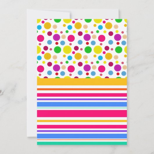 ユニコーンの虹の魔法の誕生日はRSVPを個人化します 招待状 (裏面)