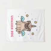 ユニコーンの虹犬 タペストリー (正面(横))