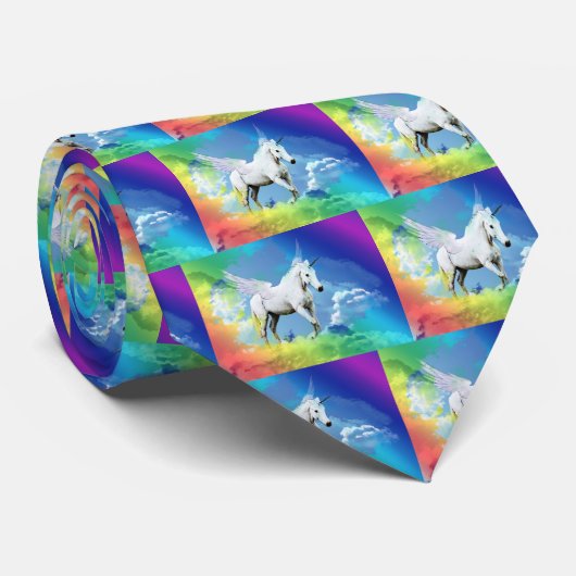 ユニコーンの虹 ネクタイ (ロール)