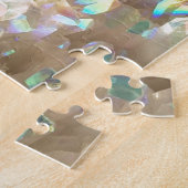 ユニコーンの角のオーラの水晶 ジグソーパズル (側面)