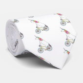 ユニコーンの角のSpokedの車輪が付いているユニコーンの乗馬のバイク ネクタイ (ロール)