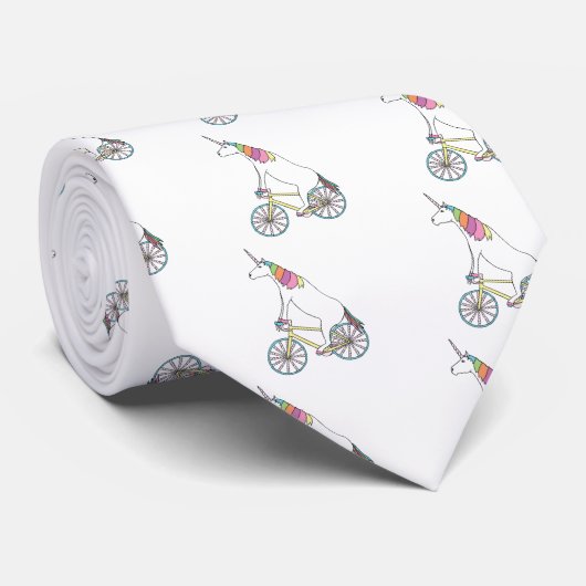 ユニコーンの角のSpokedの車輪が付いているユニコーンの乗馬のバイク ネクタイ (ロール)