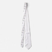 ユニコーンの角のSpokedの車輪が付いているユニコーンの乗馬のバイク ネクタイ (裏面)