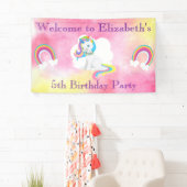 ユニコーンの誕生会の歓迎 横断幕 (インサイチュ)