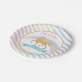 ユニコーンの誕生会の紙皿 ペーパープレート (アングル)