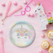 ユニコーンの誕生会の紙皿 ペーパープレート (パーティー)