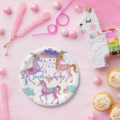 ユニコーンの誕生会の紙皿 ペーパープレート (パーティー)