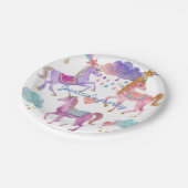 ユニコーンの誕生会の紙皿 ペーパープレート (アングル)