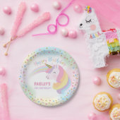 ユニコーンの誕生会の紙皿 ペーパープレート (パーティー)