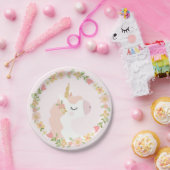 ユニコーンの誕生会の紙皿 ペーパープレート (パーティー)