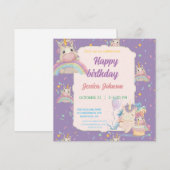 ユニコーンの誕生日おめでとう セーブザデート (正面/裏面)