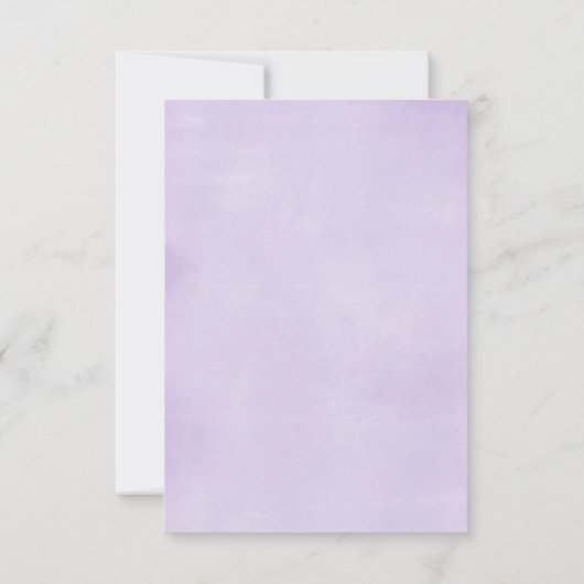 ユニコーンの誕生日のサンキューカード、紫色および金ゴールド サンキューカード (裏面)