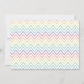 ユニコーンの誕生日の写真のパーティーの招待の銀のグリッター 招待状 (裏面)